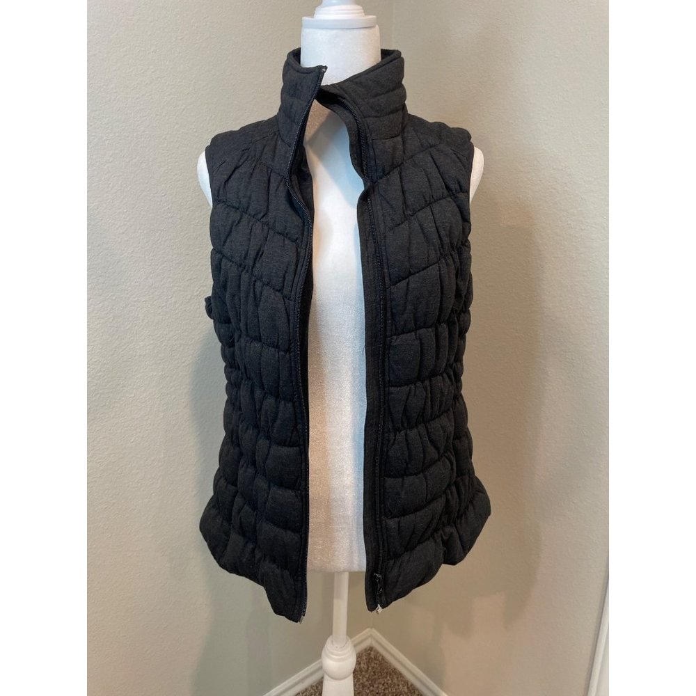 New York & Company Charcoal Puffer Vest